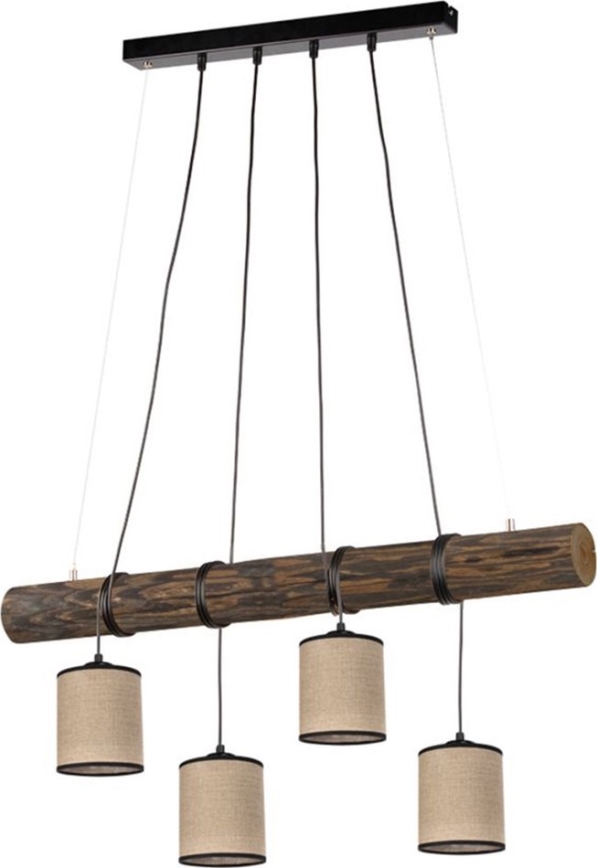 Luster na lanku NEGRO 4xE27/25W/230V borovica