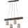 Luster na lanku NEGRO 4xE27/25W/230V borovica
