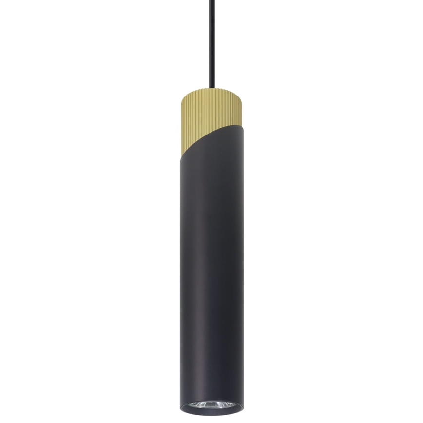 Luster na lanku NEO 1xGU10/8W/230V čierna/zlatá