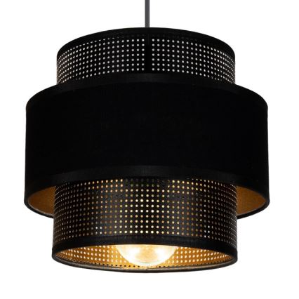 Luster na lanku NESS 3xE27/60W/230V pavúk čierna