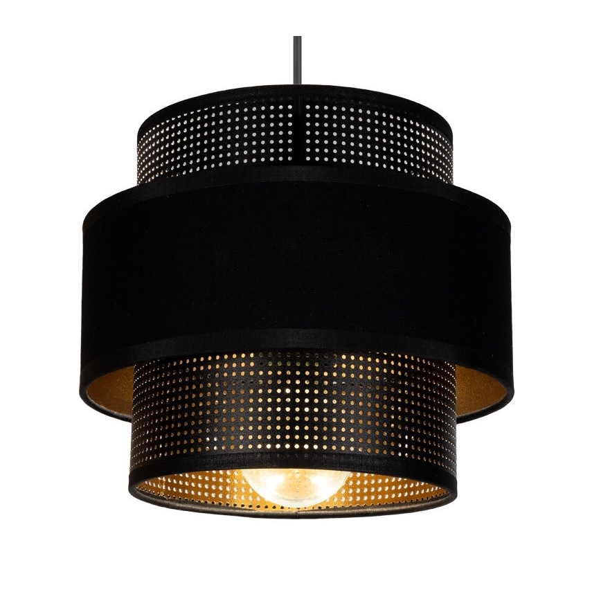 Luster na lanku NESS 3xE27/60W/230V pavúk čierna
