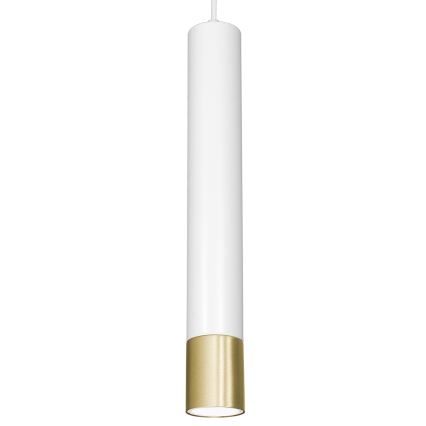 Luster na lanku NEST 3xGU10/8W/230V biela/zlatá