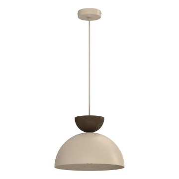 Luster na lanku NEVIS 1xE27/15W/230V pr. 29 cm béžový