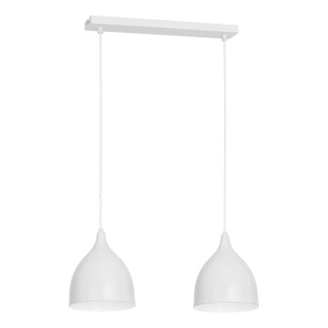 Luster na lanku NOAK 2xE27/15W/230V biela