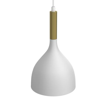 Luster na lanku NOAK 2xE27/15W/230V biela/zlatá