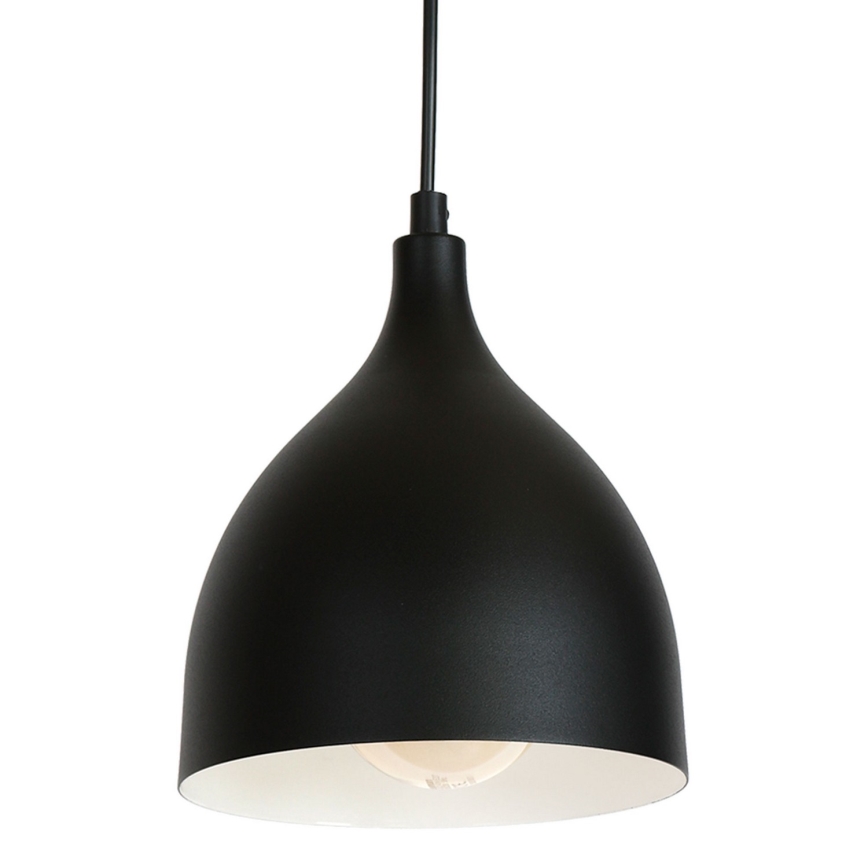 Luster na lanku NOAK 3xE27/15W/230V čierna