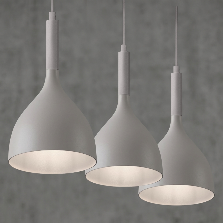 Luster na lanku NOAK 3xE27/15W/230V krémový