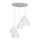 Luster na lanku NOAK 5xE27/15W/230V šedá
