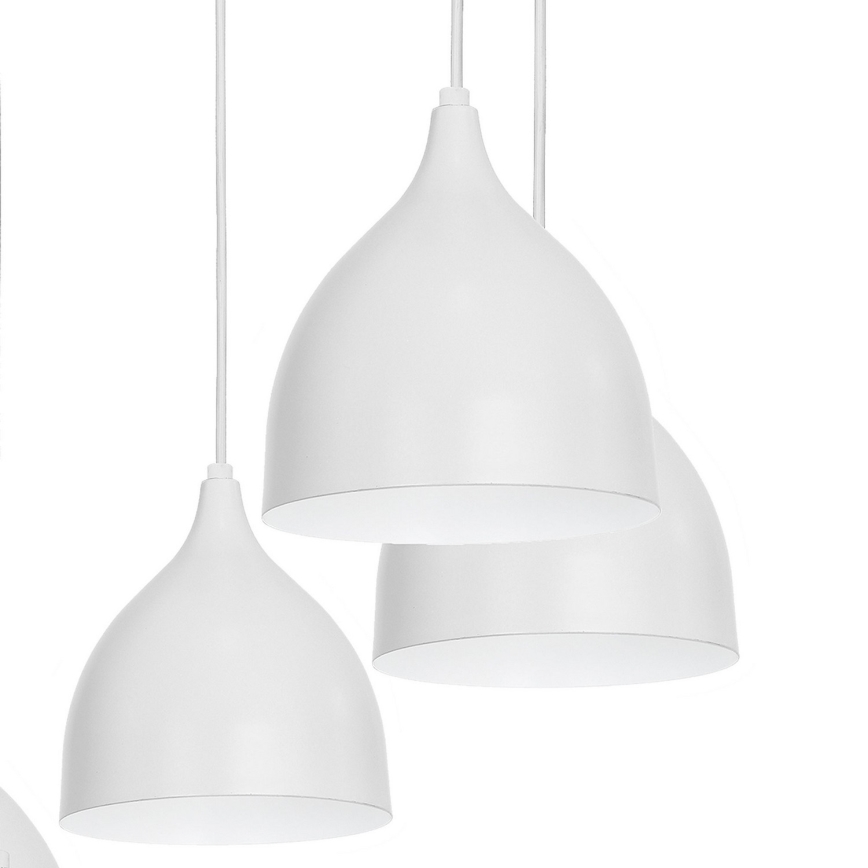 Luster na lanku NOAK 5xE27/15W/230V šedá