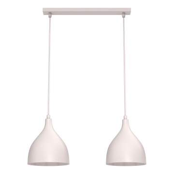 Luster na lanku NOAK CLASSIC 2xE27/15W/230V krémový
