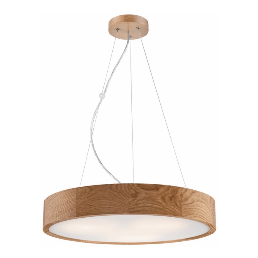 Luster na lanku OAK 3xE27/60W/230V dub ø 47,5 cm - FSC certifikované