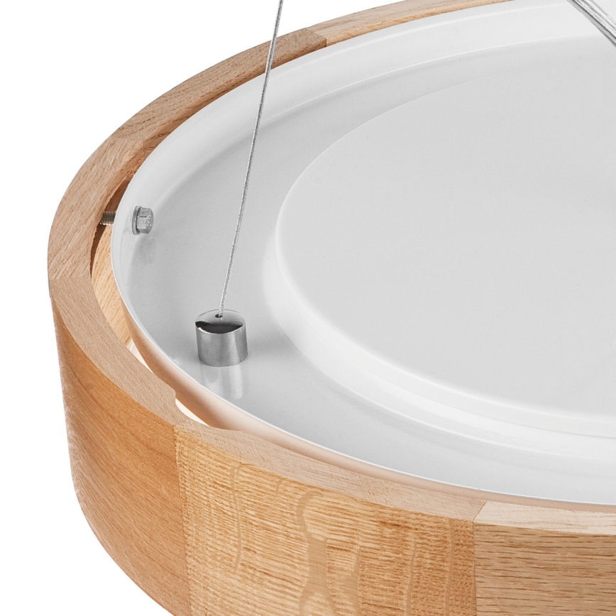 Luster na lanku OAK 3xE27/60W/230V dub ø 47,5 cm - FSC certifikované