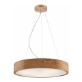 Luster na lanku OAK 3xE27/60W/230V dub ø 47 cm - FSC certifikované