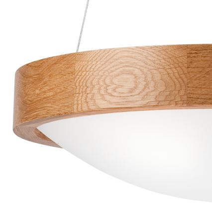 Luster na lanku OAK SLIM 2xE27/60W/230V ø 37 cm dub