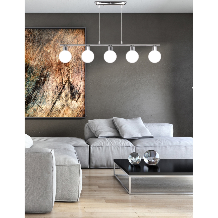 Luster na lanku ODEN 5xG9/40W/230V