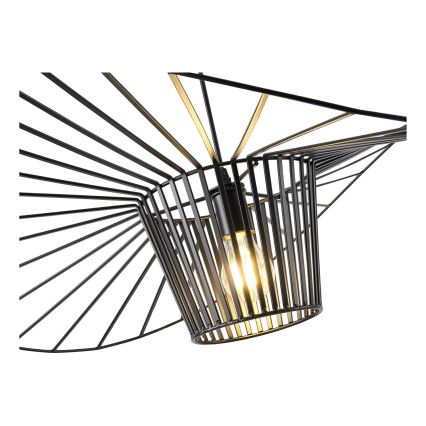 Luster na lanku OGGI 1xE27/40W/230V pr. 80 cm čierna