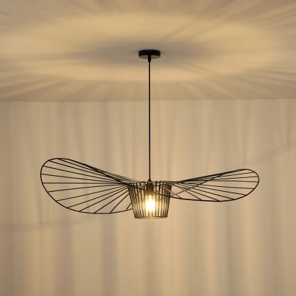 Luster na lanku OGGI 1xE27/40W/230V pr. 100 cm čierna