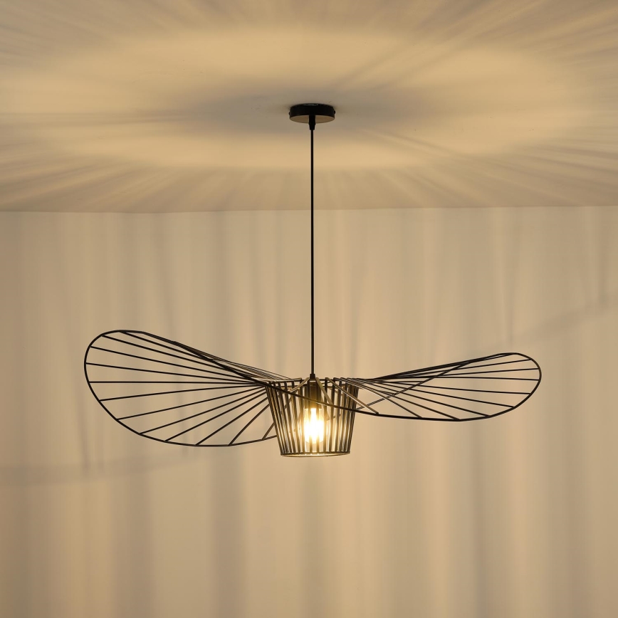 Luster na lanku OGGI 1xE27/40W/230V pr. 100 cm čierna