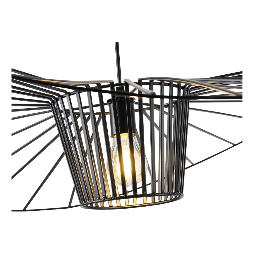 Luster na lanku OGGI 1xE27/40W/230V pr. 100 cm čierna