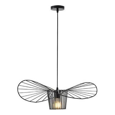 Luster na lanku OGGI 1xE27/40W/230V pr. 60 cm čierna