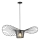 Luster na lanku OGGI 1xE27/40W/230V pr. 80 cm čierna