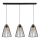 Luster na lanku ORAZIO 3xE27/60W/230V borovica