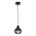 Luster na lanku OVAL 1xE27/60W/230V čierna