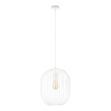 Luster na lanku OVELLA 1xE27/15W/230V pr. 34 cm krémový