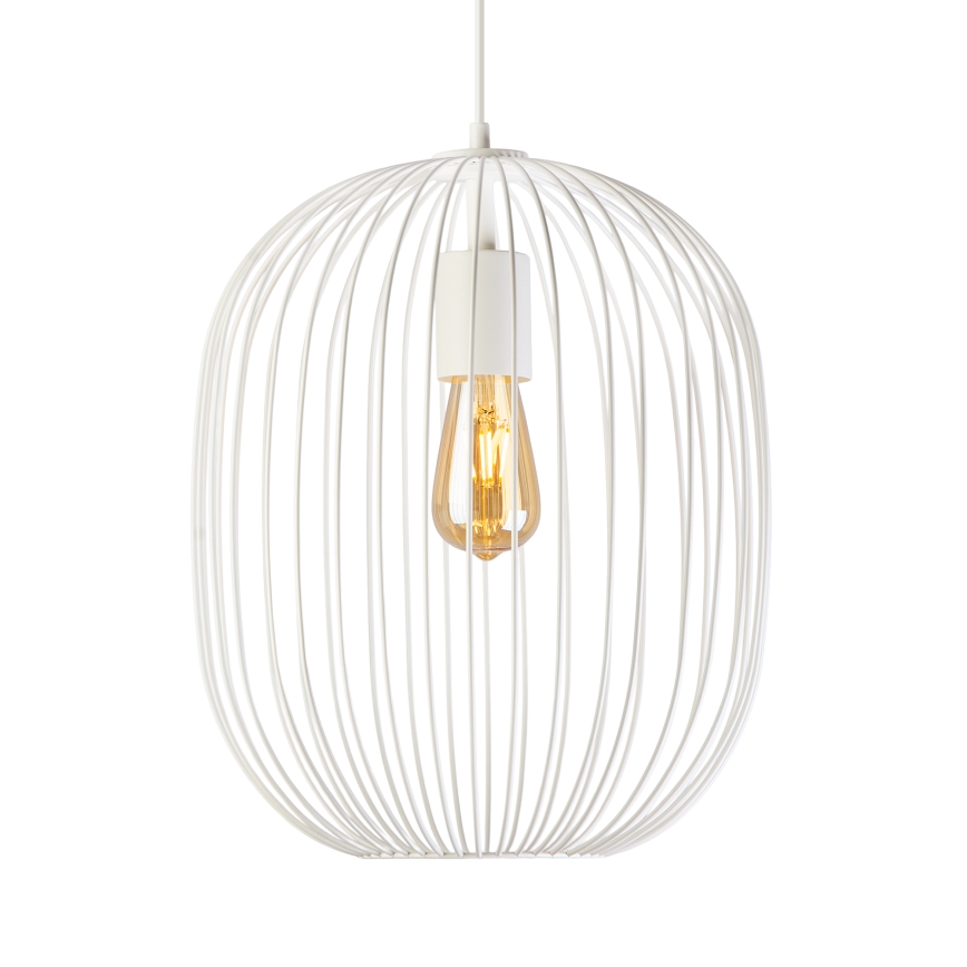 Luster na lanku OVELLA 1xE27/15W/230V pr. 34 cm krémový