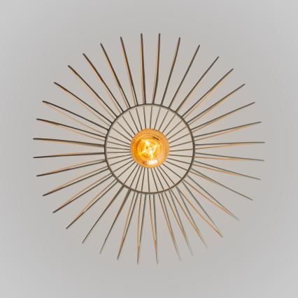 Luster na lanku OVELLA 1xE27/15W/230V priemer 36 cm krémový