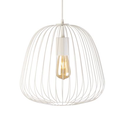 Luster na lanku OVELLA 1xE27/15W/230V priemer 36 cm krémový