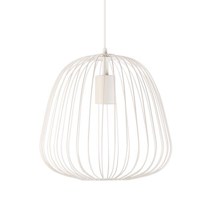 Luster na lanku OVELLA 1xE27/15W/230V priemer 36 cm krémový