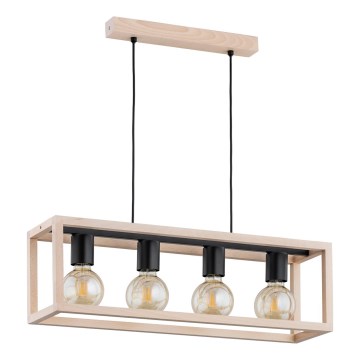 Luster na lanku PAKO 4xE27/15W/230V béžová