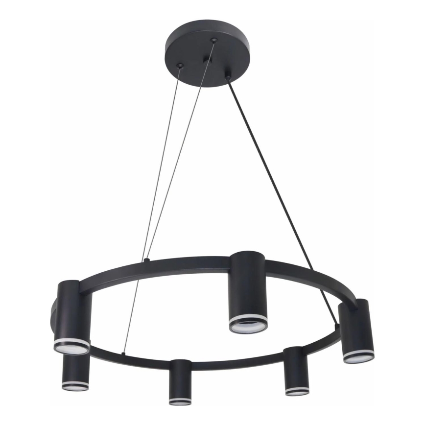 Luster na lanku PARIS 6xGU10/12W/230V čierna
