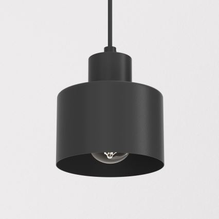 Luster na lanku PARKLA 1xE27/15W/230V čierny