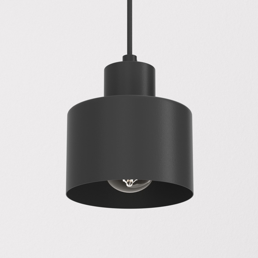 Luster na lanku PARKLA 1xE27/15W/230V čierny