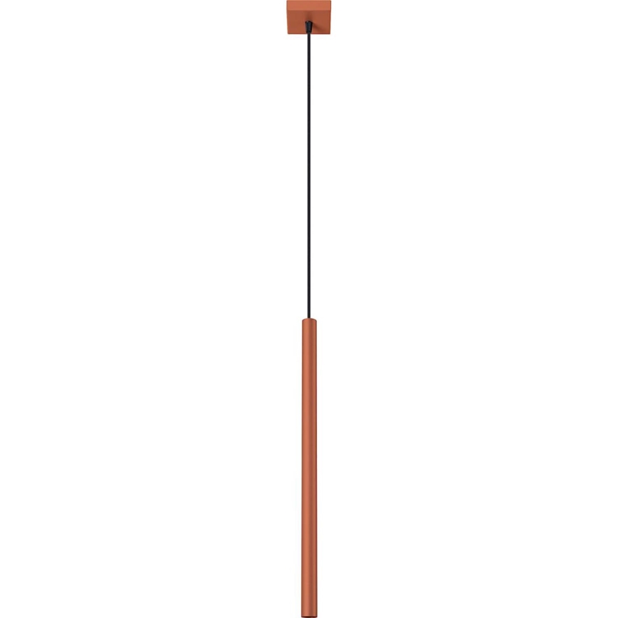 Luster na lanku PASTELO 1xG9/8W/230V červená