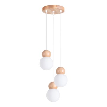 Luster na lanku PEKKA 3xG9/8W/230V biela