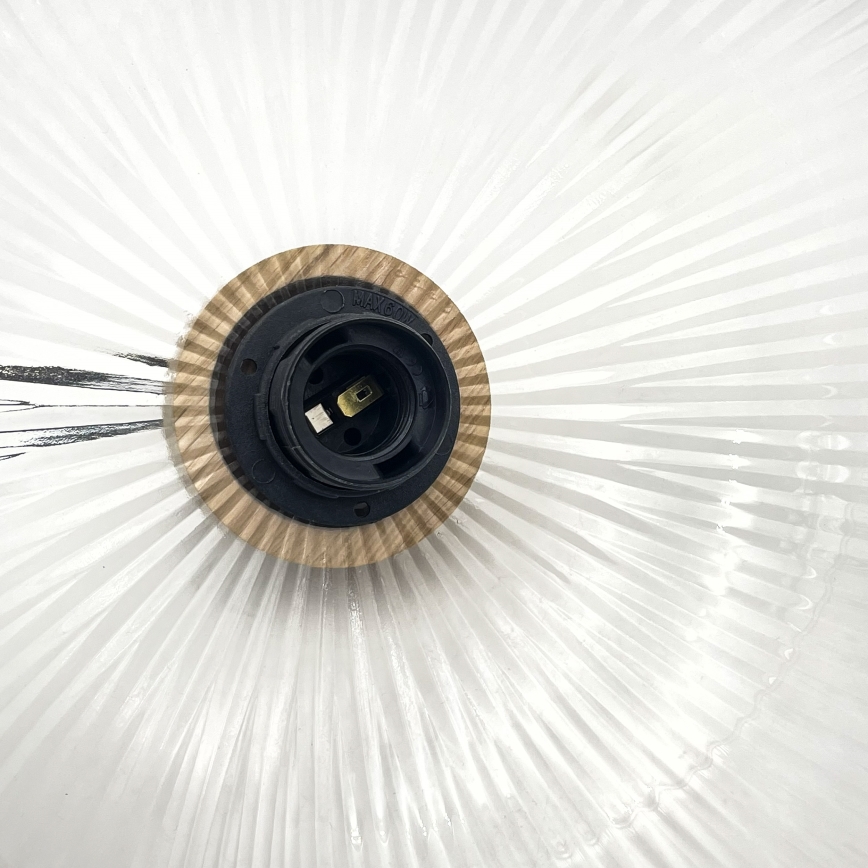 Luster na lanku PIA 1xE27/60W/230V pr. 30 cm dub