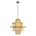 Luster na lanku PINCHOS 1xE27/40W/230V pr. 45 cm bambus