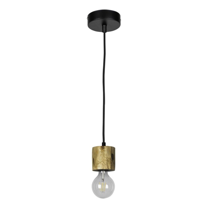 Luster na lanku PINO 1xE27/60W/230V borovica