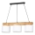 Luster na lanku PINO MIX 3xE27/40W/230V borovica
