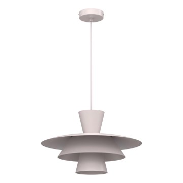 Luster na lanku PLATO 1xE27/15W/230V krémový