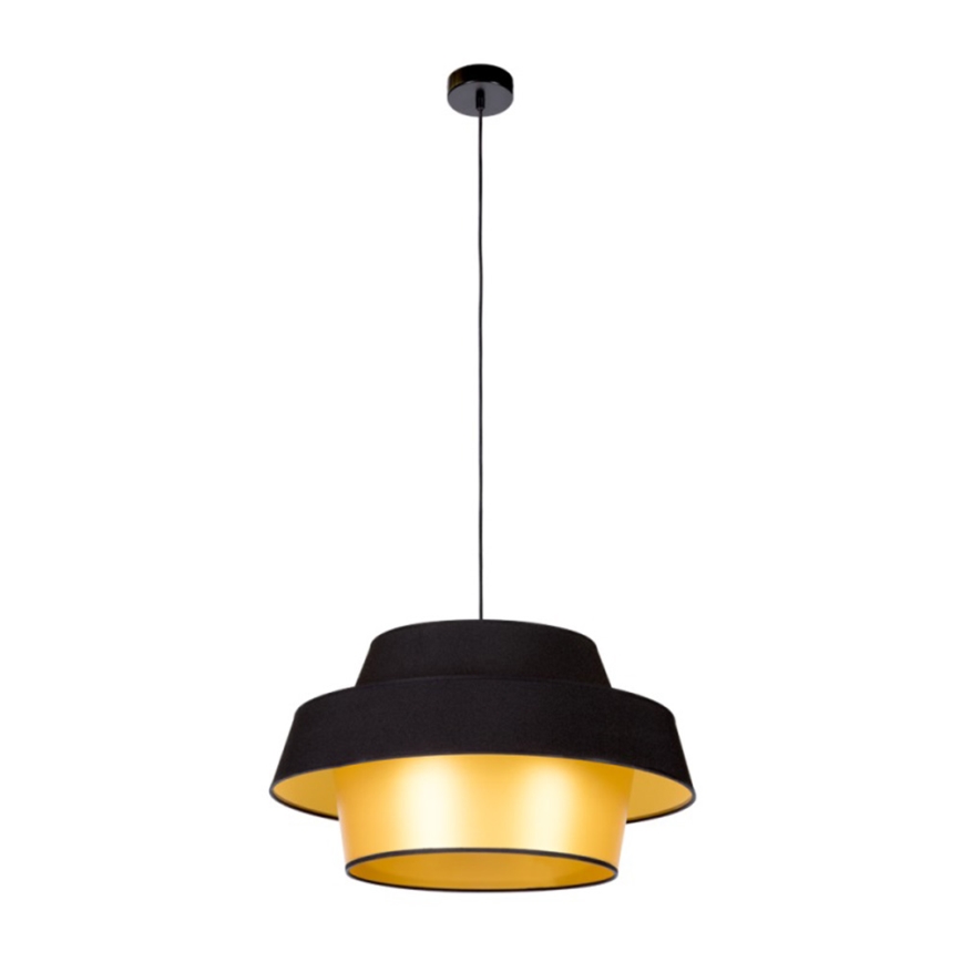 Luster na lanku PRETO GOLD 1xE27/60W/230V