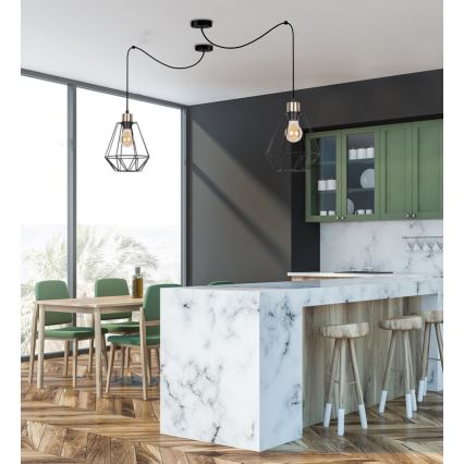 Luster na lanku PRIMO 1xE27/60W/230V pavúk