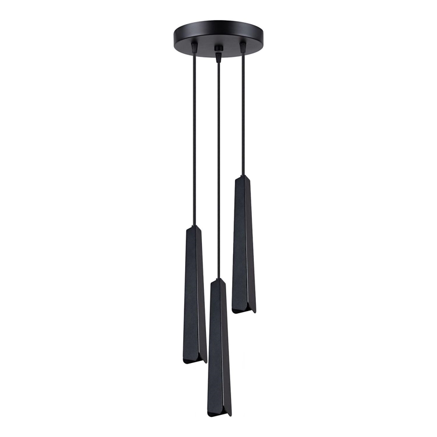 Luster na lanku PRYSM 3xG9/8W/230V čierna