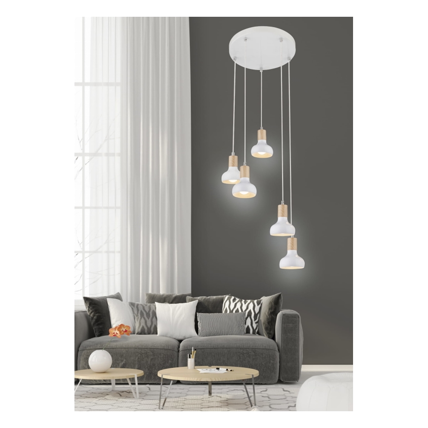 Luster na lanku PUERTO 5xE14/40W/230V