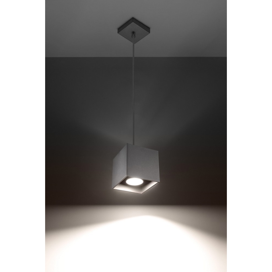 Luster na lanku QUAD 1 1xGU10/40W/230V šedá
