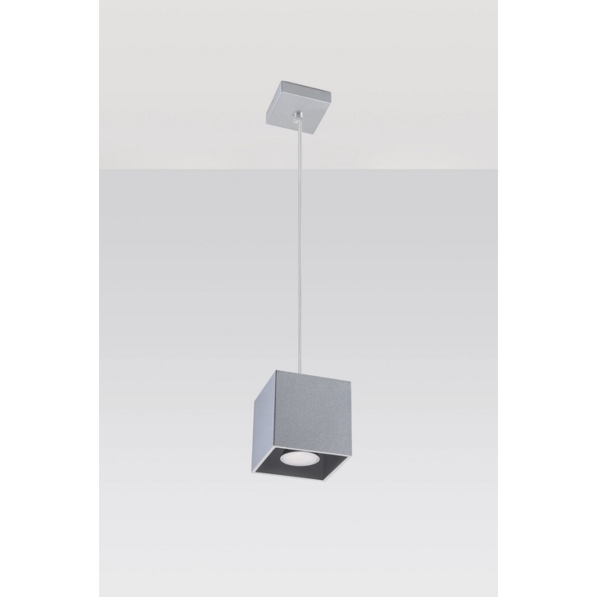 Luster na lanku QUAD 1 1xGU10/40W/230V šedá