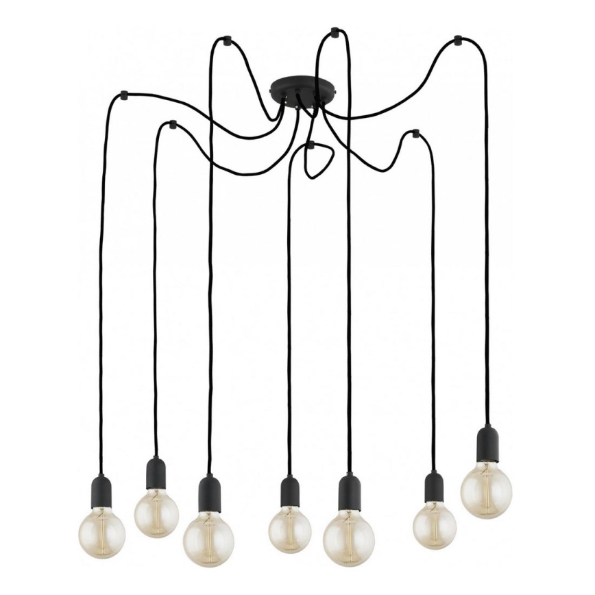 Luster na lanku QUALLE 7xE27/60W/230V pavúk